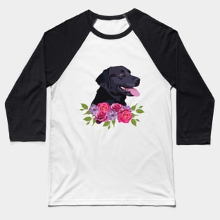 Black Labrador Baseball T-Shirt